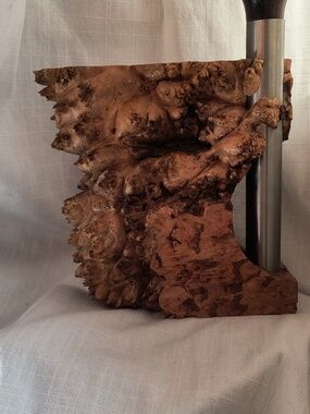 Live Edge Burl Wood Peppermill - By Stephen Tremblay Quebec Artist